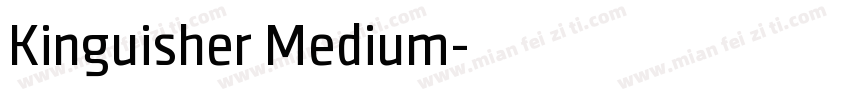 Kinguisher Medium字体转换